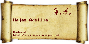 Hajas Adelina névjegykártya